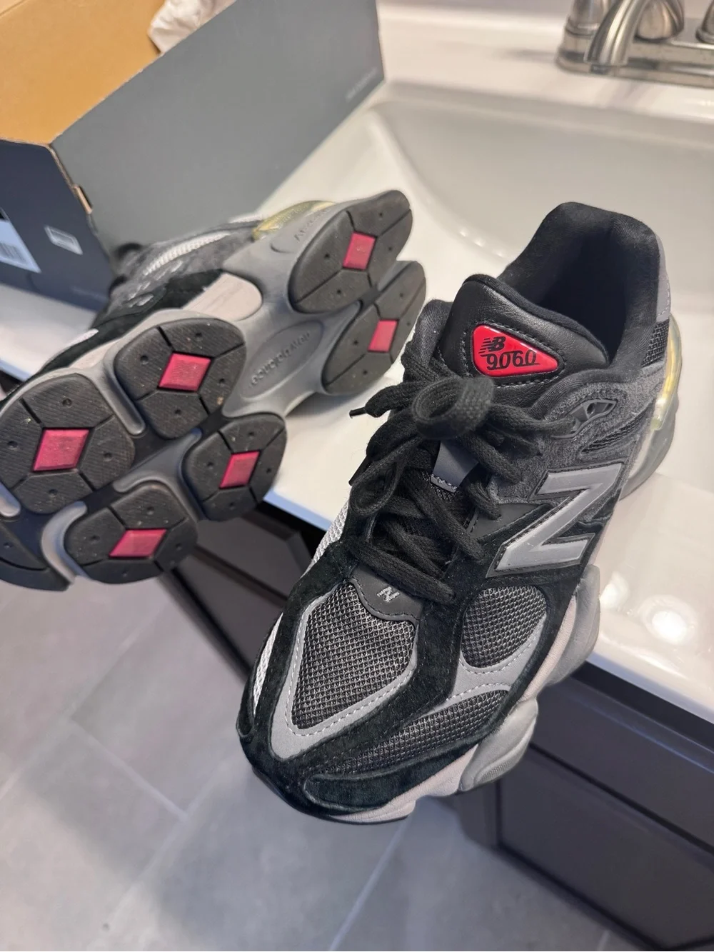 New Balance 9060 Black, Gray Sneakers